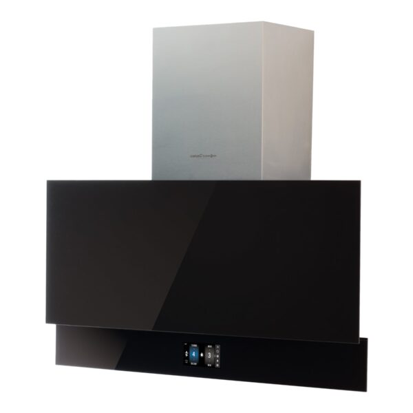 CATA | Hood | Goya PRO 90 BK | Wall mounted | Energy efficiency class A+++ | Width 90 cm | 842 m³/h | Touch control | LED | Black glass