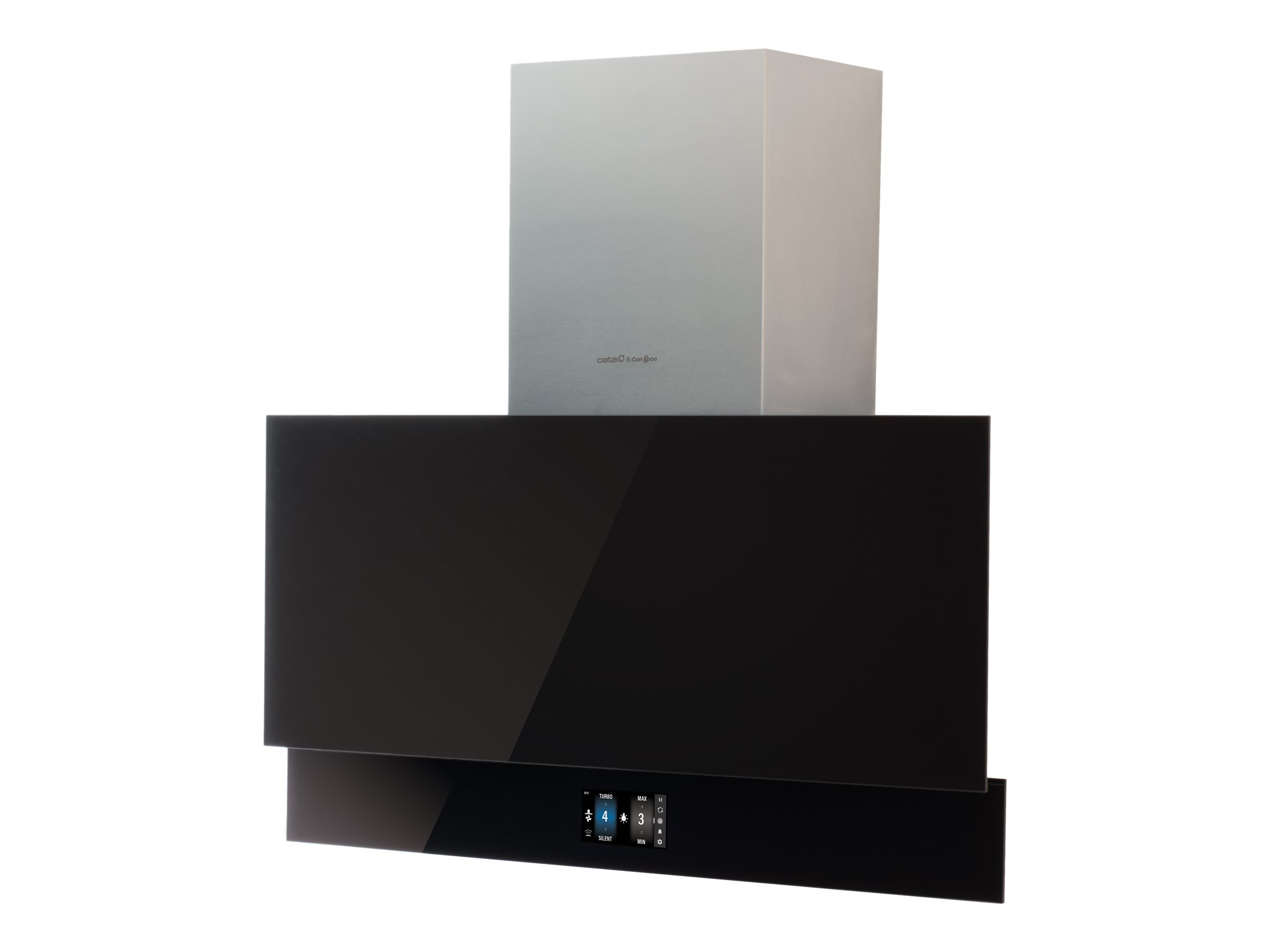 CATA | Hood | Goya PRO 90 BK | Wall mounted | Energy efficiency class A+++ | Width 90 cm | 842 m³/h | Touch control | LED | Black glass