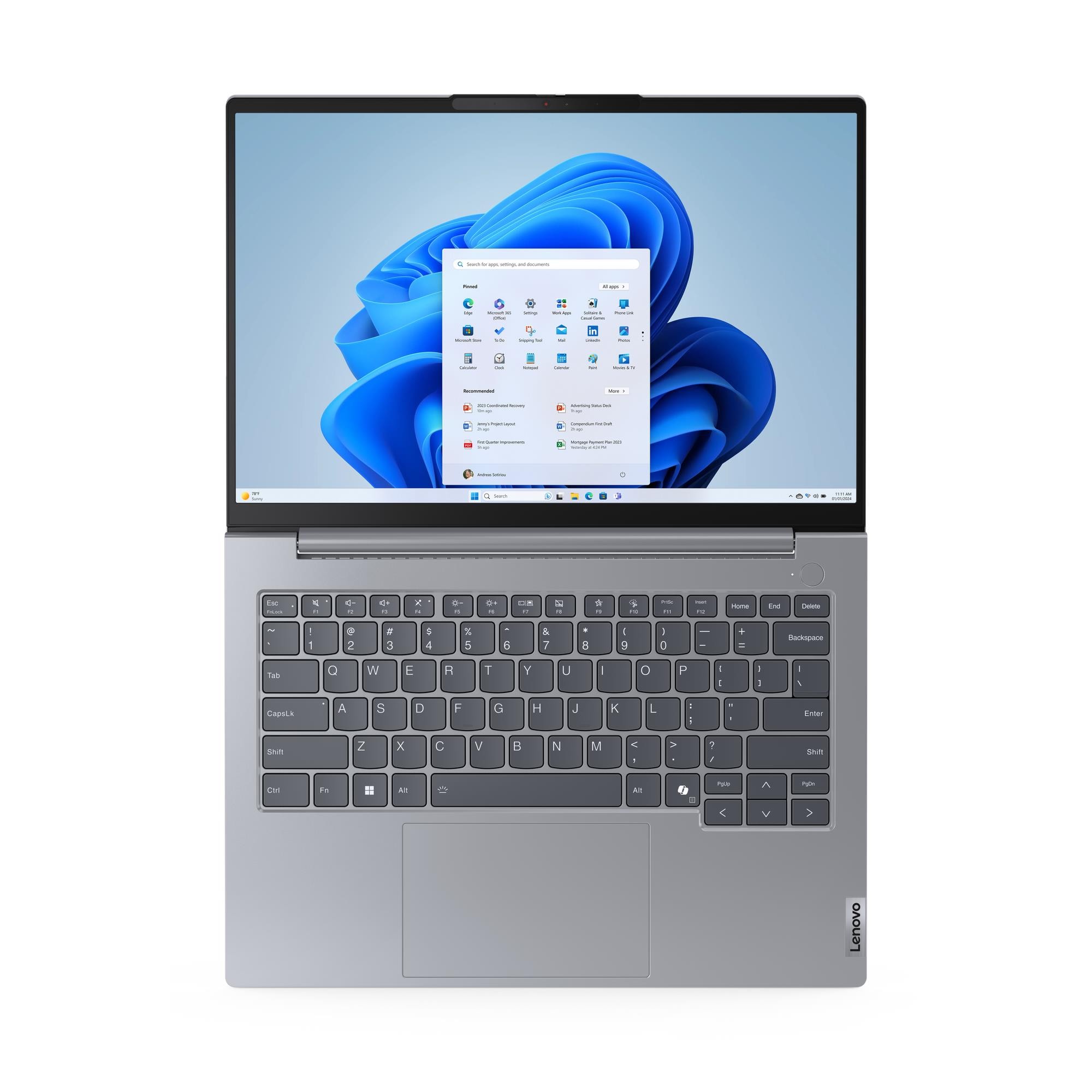 Lenovo ThinkBook 14 G7 ARP | Arctic Grey | 14 " | IPS | WUXGA | 1920 x 1200 pixels | Anti-glare | AMD Ryzen 5 | 7535HS | 16 GB | SO-DIMM DDR5 | Solid-state drive capacity 256 GB | AMD Radeon 660M Graphics | Windows 11 Pro | 802.11ax | Bluetooth version 5.3 | Keyboard language English | Keyboard backlit | Warranty 24 month(s) | Battery warranty 12 month(s) - Image 9