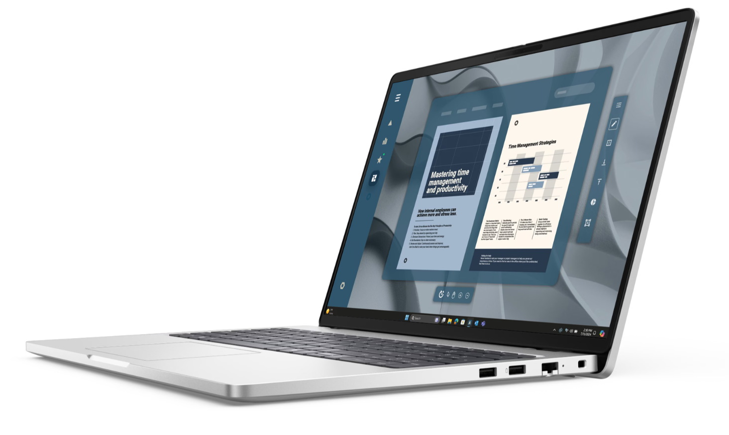 Dell Pro 16 PC16255 | Platinum Silver | 16 " | IPS | FHD+ | 1920 x 1200 pixels | Anti-glare | AMD Ryzen AI 5 PRO | 340 | 16 GB | DDR5 | Solid-state drive capacity 512 GB | AMD Radeon 840M Graphics | Windows 11 Pro | 802.11ax | Keyboard language Nordic | Keyboard backlit | Warranty 36 month(s) | Battery warranty 16 month(s) - Image 3