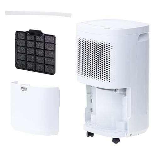 Adler | Air Dehumidifier | AD 7917 | Power 200 W | Suitable for rooms up to 60 m³ | Water tank capacity 2.2 L | White - Image 4