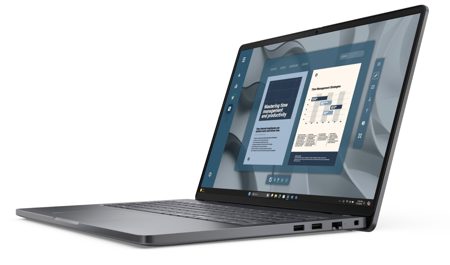 Dell Pro 16 PC16255 | Magnetite | 16 " | IPS | FHD+ | 1920 x 1200 pixels | Anti-glare | AMD Ryzen 3 | 210 | 8 GB | DDR5 | Solid-state drive capacity 512 GB | AMD Radeon 740M Graphics | Windows 11 Pro | 802.11ax | Keyboard language English | Keyboard backlit | Warranty 36 month(s) | Battery warranty 12 month(s) - Image 3