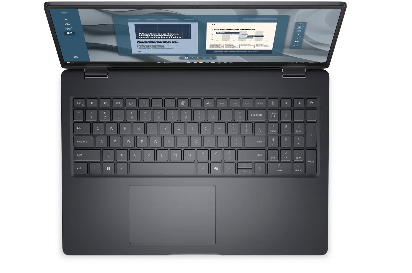 Dell Pro 16 PC16255 | Magnetite | 16 " | IPS | FHD+ | 1920 x 1200 pixels | Anti-glare | AMD Ryzen 5 | 220 | 8 GB | DDR5 | Solid-state drive capacity 512 GB | AMD Radeon 740M Graphics | Windows 11 Pro | 802.11ax | Keyboard language English | Keyboard backlit | Warranty 36 month(s) | Battery warranty 12 month(s) - Image 4