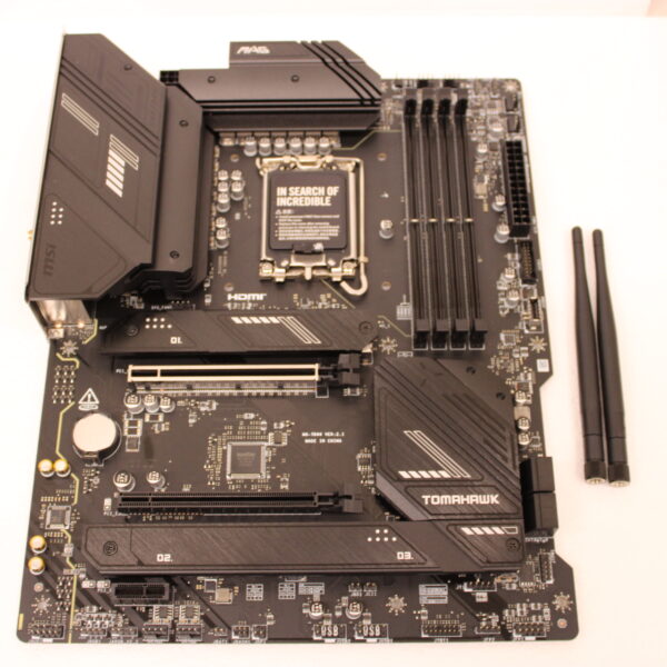 SALE OUT. MSI MAG B760 TOMAHAWK WIFI | Processor family Intel | Processor socket LGA1700 | DDR5 | Supported hard disk drive interfaces SATA, M.2 | Number of SATA connectors 4 | REFURBISHED, WITHOUT ORIGINAL PACKAGING AND MANUAL