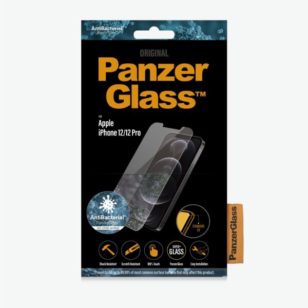 PanzerGlass | Apple | For iPhone 12/12 Pro | Glass | Transparent | Clear Screen Protector