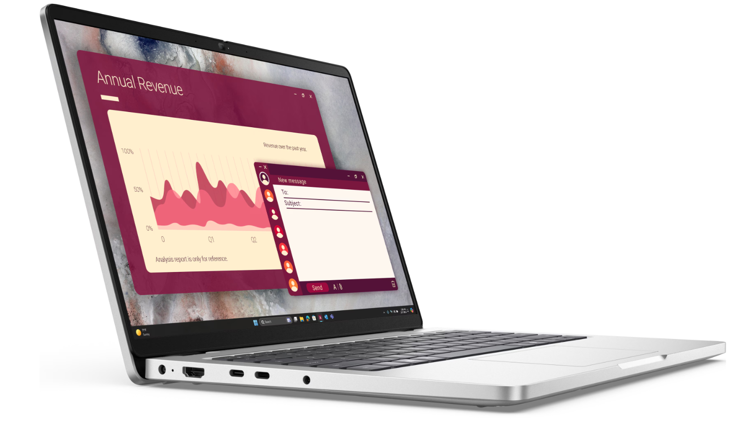 Dell Pro 14 PC14250 | 14 " | FHD+ | Anti-glare | Intel Core Ultra 7 | 255U | 32 GB | DDR5 | Solid-state drive capacity 512 GB | Intel Graphics | Windows 11 Pro | 802.11ax | Bluetooth version 5.3 | Keyboard language Nordic | Keyboard backlit | Warranty 36 month(s) | Battery warranty 12 month(s) - Image 2