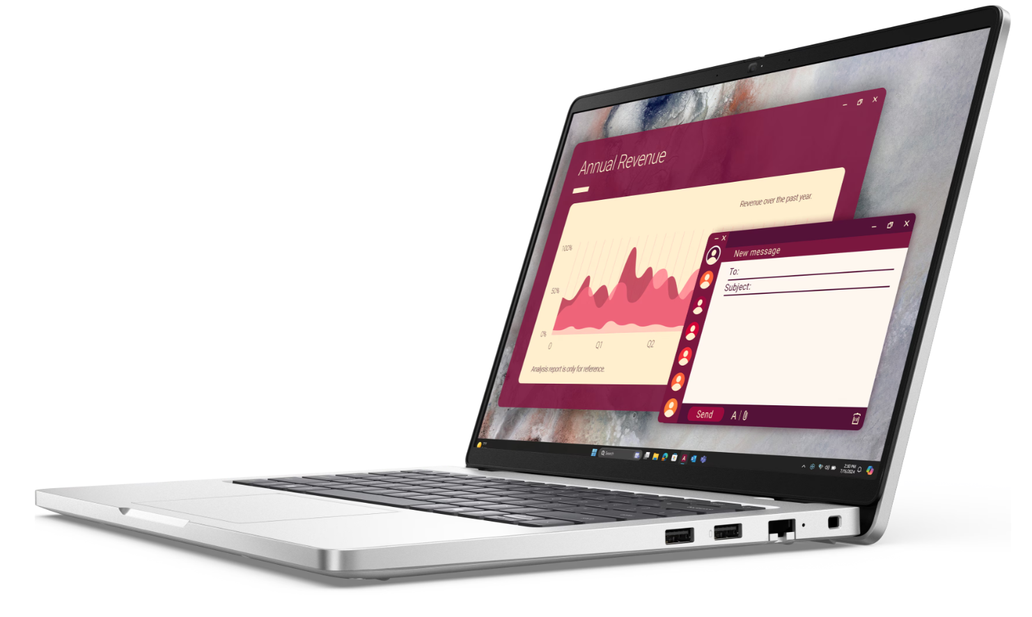 Dell Pro 14 PC14250 | 14 " | FHD+ | Anti-glare | Intel Core Ultra 7 | 255U | 32 GB | DDR5 | Solid-state drive capacity 512 GB | Intel Graphics | Windows 11 Pro | 802.11ax | Bluetooth version 5.3 | Keyboard language English | Keyboard backlit | Warranty 36 month(s) | Battery warranty 12 month(s) - Image 3