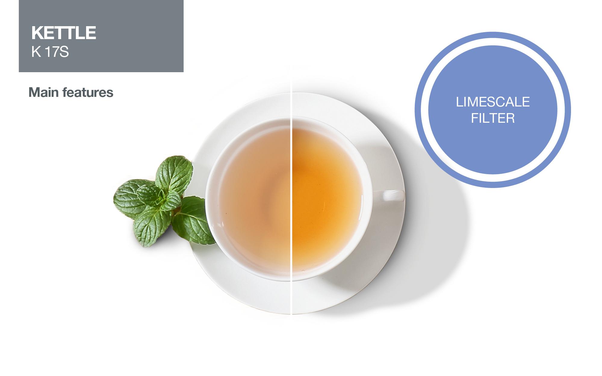 Gorenje | Kettle | K17S | Electric | 2000 W | 1.7 L | Stainless steel | 360° rotational base | Stainless steel - Image 3