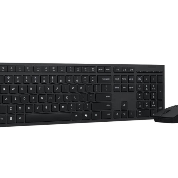 Lenovo Professional Wireless Rechargeable Combo Keyboard and Mouse | Keyboard and Mouse Set | Wireless | Mouse included | US Euro | Bluetooth | Grey