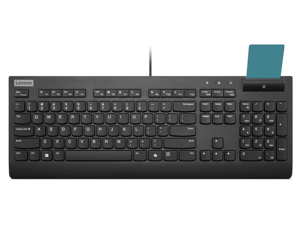 Lenovo Smartcard II | Keyboard | Wired | Estonian | Black | USB-A | Plunger type switch