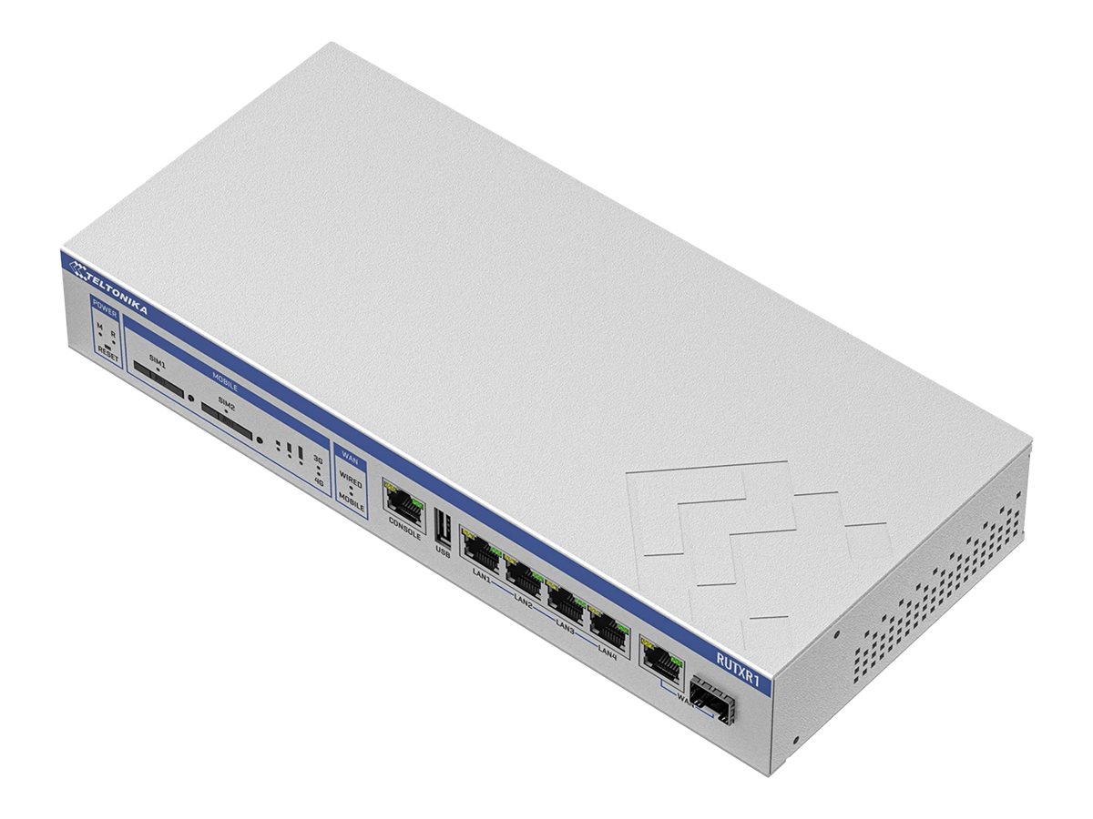 Enterprise Rack-Mountable SFP/LTE Router | RUTXR1 | 802.11ac | 867 Mbit/s | 10/100/1000 Mbit/s | Ethernet LAN (RJ-45) ports 4xLAN ports, 1xSFP port, 1xWAN port | MU-MiMO Yes | 4G | 1 - Image 2