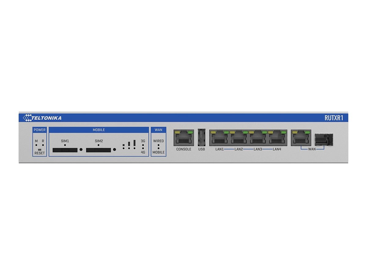 Enterprise Rack-Mountable SFP/LTE Router | RUTXR1 | 802.11ac | 867 Mbit/s | 10/100/1000 Mbit/s | Ethernet LAN (RJ-45) ports 4xLAN ports, 1xSFP port, 1xWAN port | MU-MiMO Yes | 4G | 1 - Image 4