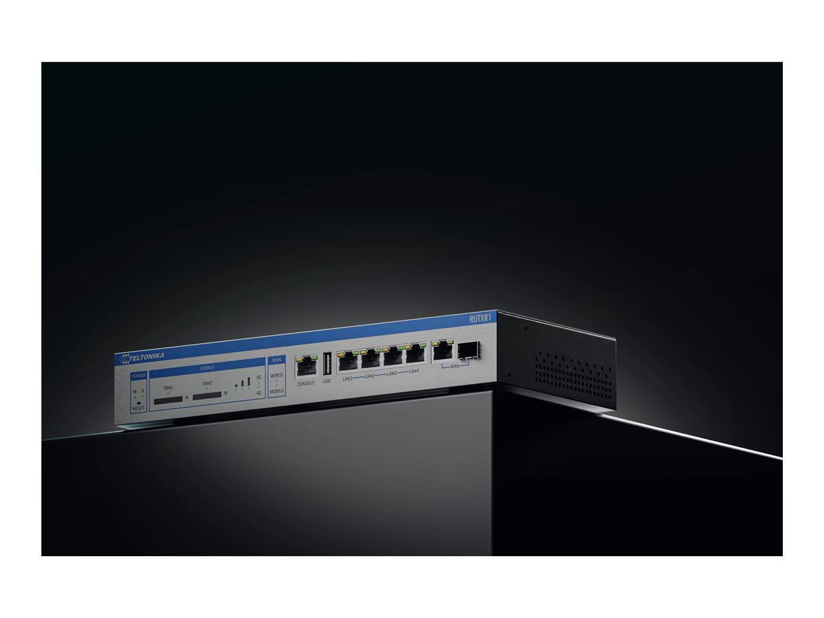Enterprise Rack-Mountable SFP/LTE Router | RUTXR1 | 802.11ac | 867 Mbit/s | 10/100/1000 Mbit/s | Ethernet LAN (RJ-45) ports 4xLAN ports, 1xSFP port, 1xWAN port | MU-MiMO Yes | 4G | 1 - Image 14
