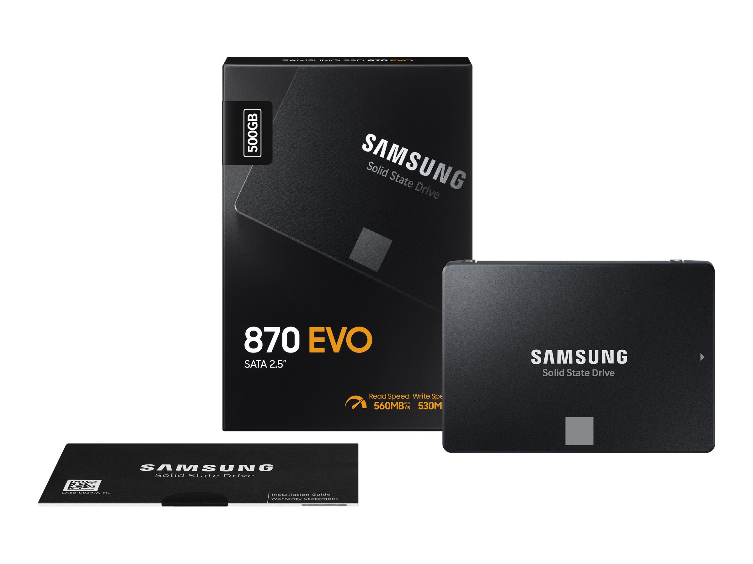 Samsung | SSD | 870 EVO | 500 GB | SSD form factor 2.5" | Solid-state drive interface SATA III | Read speed 560 MB/s | Write speed 530 MB/s - Image 4