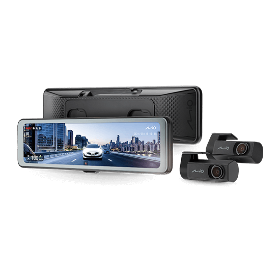 Mio MiVue R860WD, Dash Cam | GPS | Wi-Fi | Front and rear cams synchronized for recording with an unobstructed view; 11.26" IPS anti-glare touchscreen; Upgrade to the STARVIS 2 technology for clear details; Integrated high speed Wi-Fi – Quick pairing using QR code | Audio recorder - Image 3