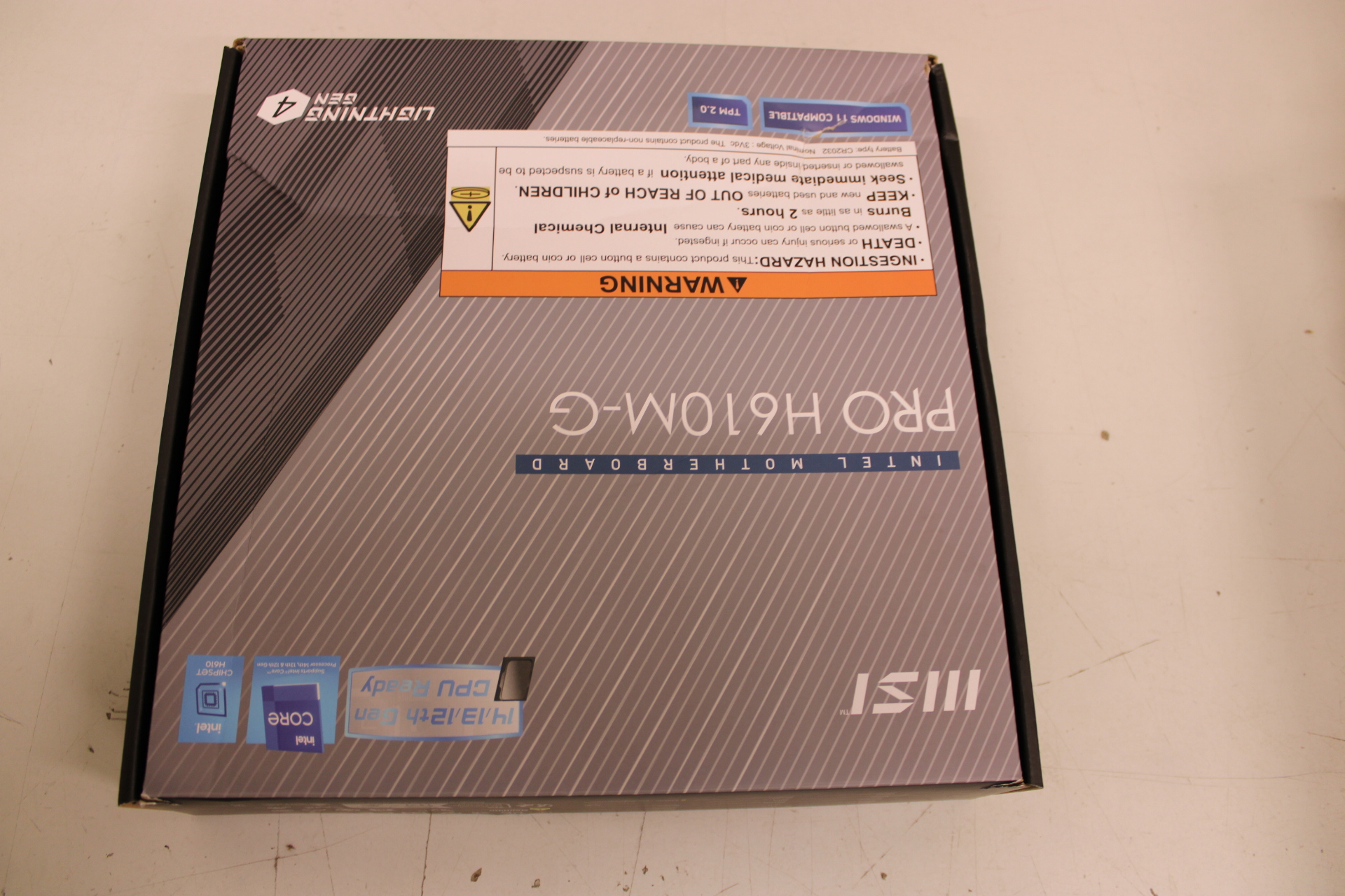 SALE OUT. MSI PRO H610M-G | Processor family Intel | Processor socket LGA1700 | DDR5 | Supported hard disk drive interfaces SATA, M.2 | Number of SATA connectors 4 | DAMAGED PACKAGING