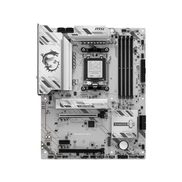 MSI B850 GAMING PLUS WIFI6E | Processor family AMD | Processor socket AM5 | DDR5 | Supported hard disk drive interfaces SATA, M.2 | Number of SATA connectors 4