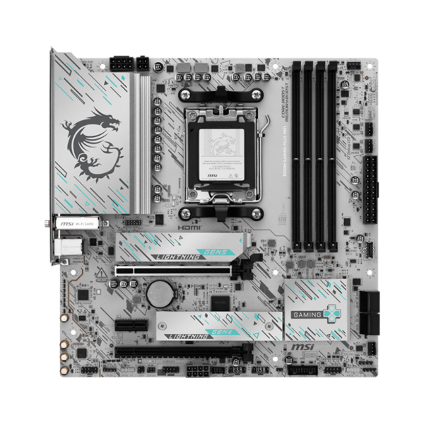 MSI B850M GAMING PLUS WIFI | Processor family AMD | Processor socket AM5 | DDR5 | Supported hard disk drive interfaces SATA, M.2 | Number of SATA connectors 4