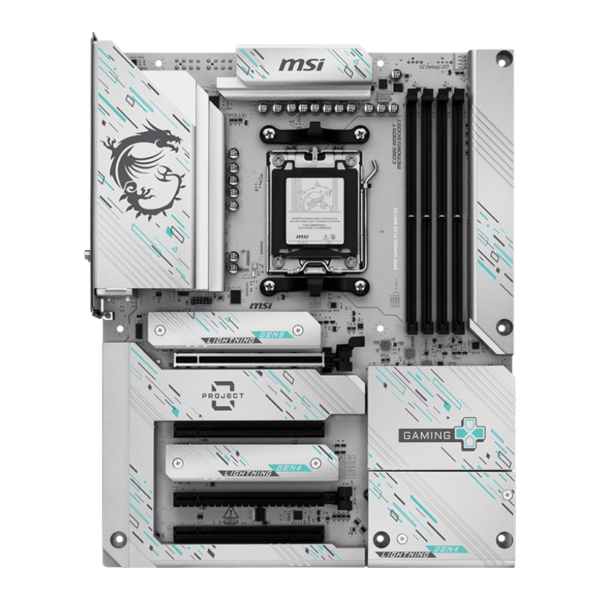 MSI B850 GAMING PLUS WIFI PZ | Processor family AMD B850 | Processor socket AM5 | DDR5 | Supported hard disk drive interfaces SATA, M.2 | Number of SATA connectors 4