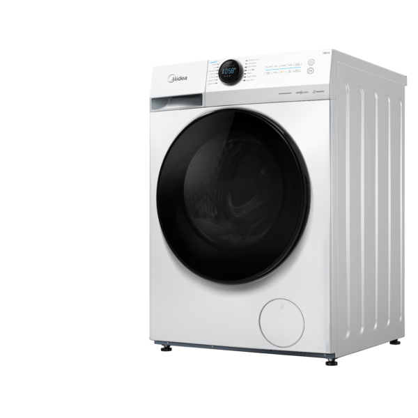 Midea Washing machine with dryer | MF200D80WB/1/W-HR | Energy efficiency class A/D | Front loading | Washing capacity 8 kg | 1400 RPM | Depth 48 cm | Width 60 cm | Display | LED | Drying system | Drying capacity 6 kg | Steam function | White