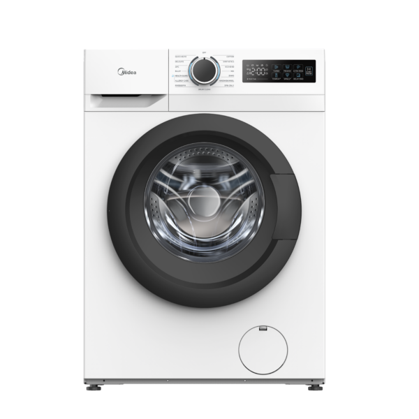 Midea Washing Machine | MF110W70B/W-HR | Energy efficiency class A | Front loading | Washing capacity 7 kg | 1200 RPM | Depth 40 cm | Width 60 cm | Display | LED | Steam function | White