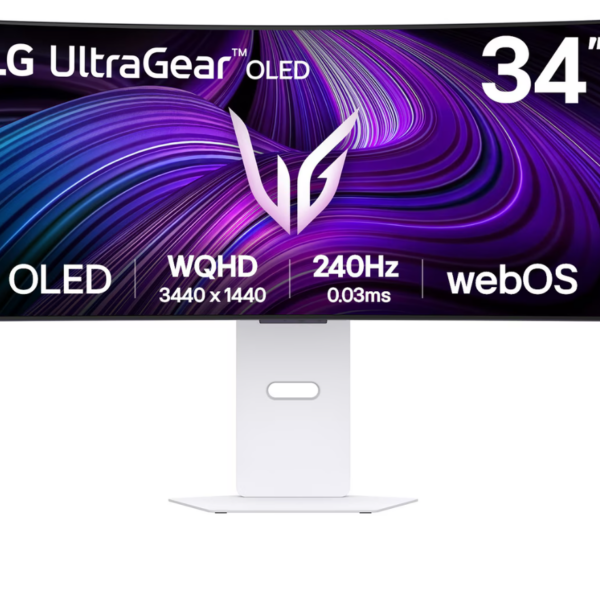 LG | 34GX90SA-W | 34 " | OLED | 21:9 | 240 Hz | 1 ms | 3440 x 1440 pixels | 250 cd/m² | HDMI ports quantity 2 | White