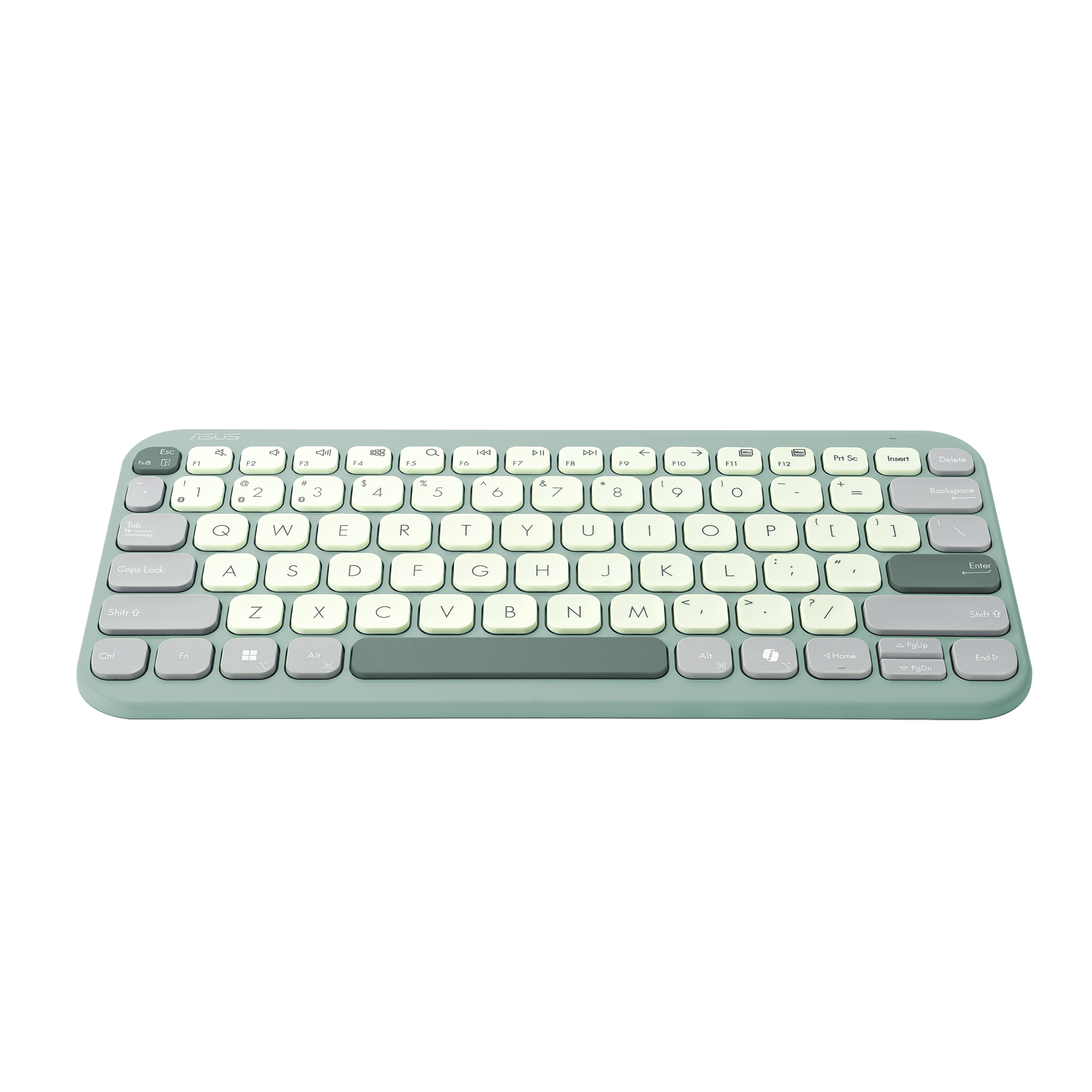 Asus Marshmallow KW100 | Keyboard | Wireless | US International | Green Tea Latte | Bluetooth - Image 3