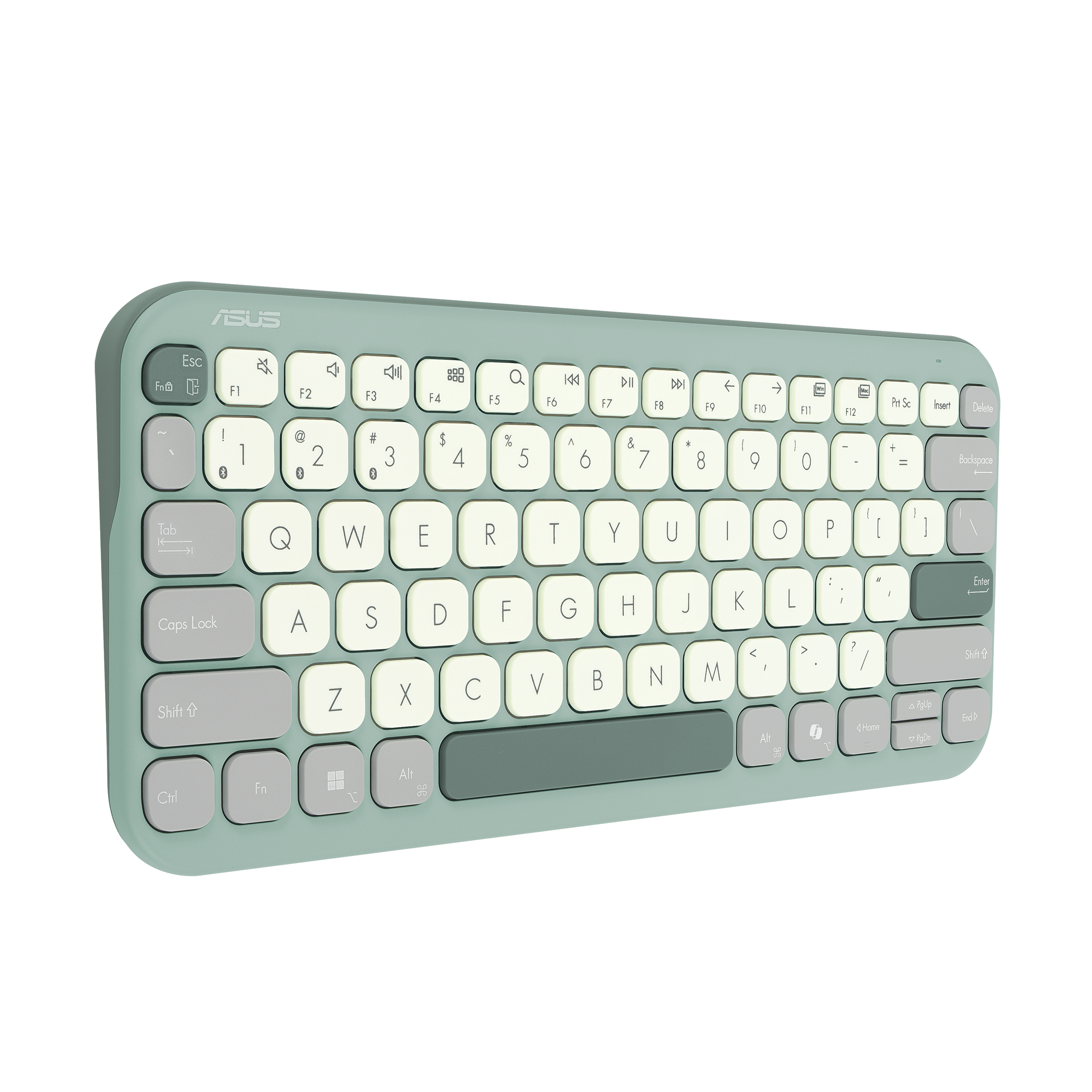 Asus Marshmallow KW100 | Keyboard | Wireless | US International | Green Tea Latte | Bluetooth - Image 7