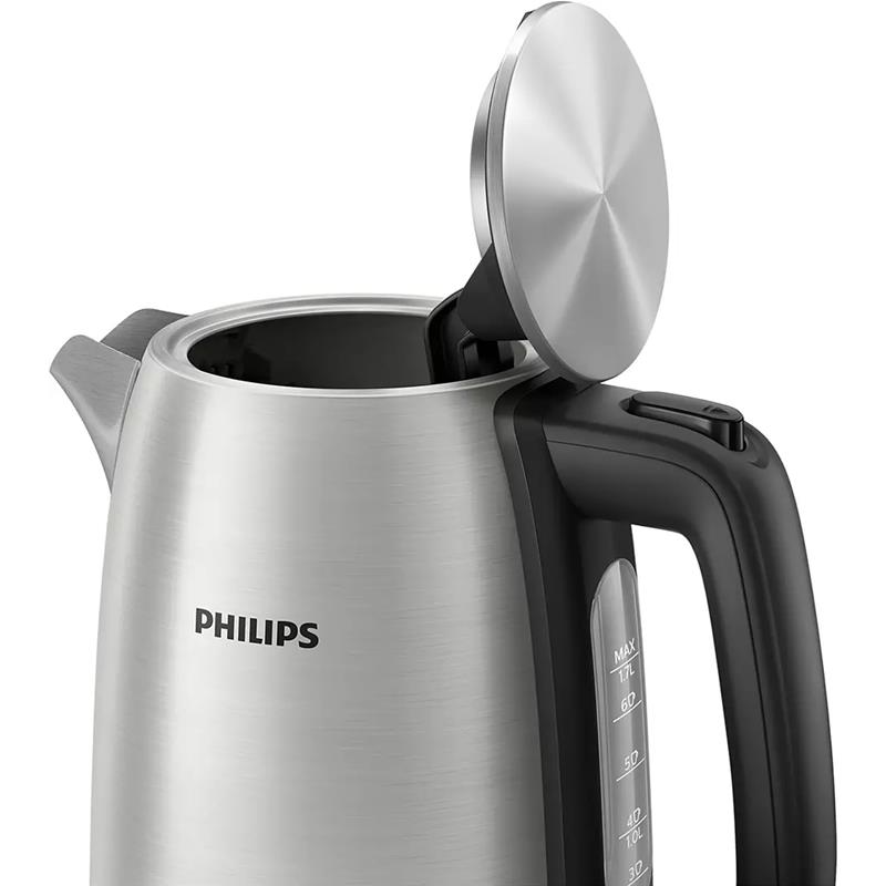 Philips | Kettle | HD9353/90 Viva Collection | Electric | 1740-2060 W | 1.7 L | Stainless steel | 360° rotational base | Stainless steel - Image 3