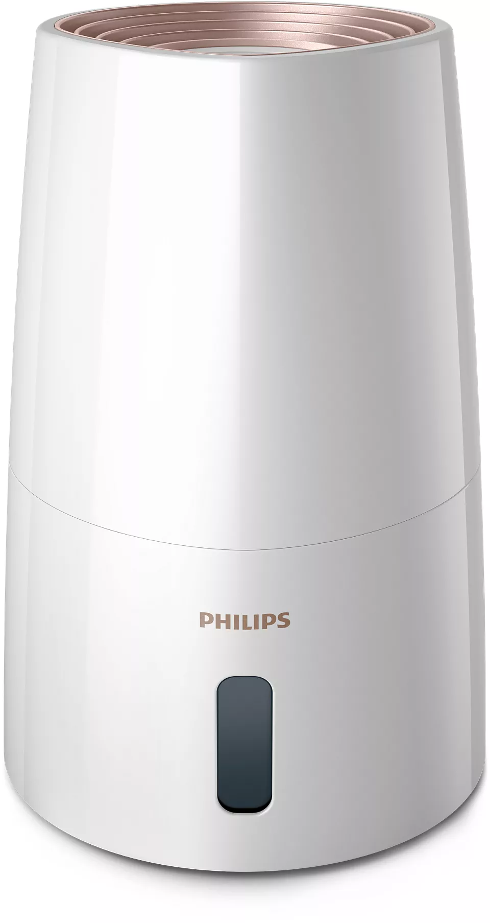 Philips | HU3916/10 | Humidifier | 25 W | Water tank capacity 3 L | Suitable for rooms up to 45 m² | NanoCloud technology | Humidification capacity 300 ml/hr | White/Rose gold - Image 3