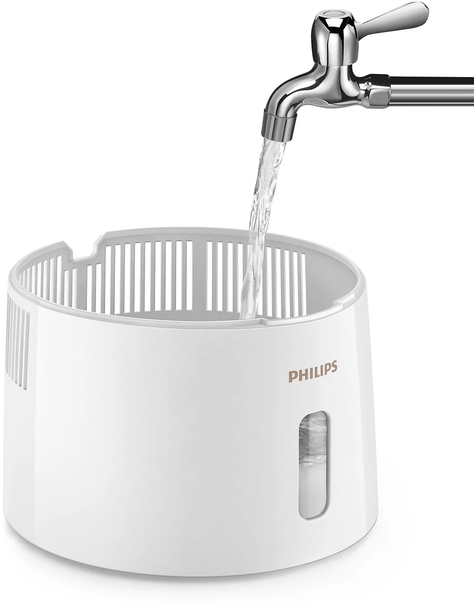 Philips | HU3916/10 | Humidifier | 25 W | Water tank capacity 3 L | Suitable for rooms up to 45 m² | NanoCloud technology | Humidification capacity 300 ml/hr | White/Rose gold - Image 6