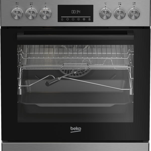 BEKO Cooker | FBMA61330GXDT | Hob type Gas | Oven type Electric | Stainless Steel | Width 60 cm | Grilling | LED | Depth 60 cm | 72 L