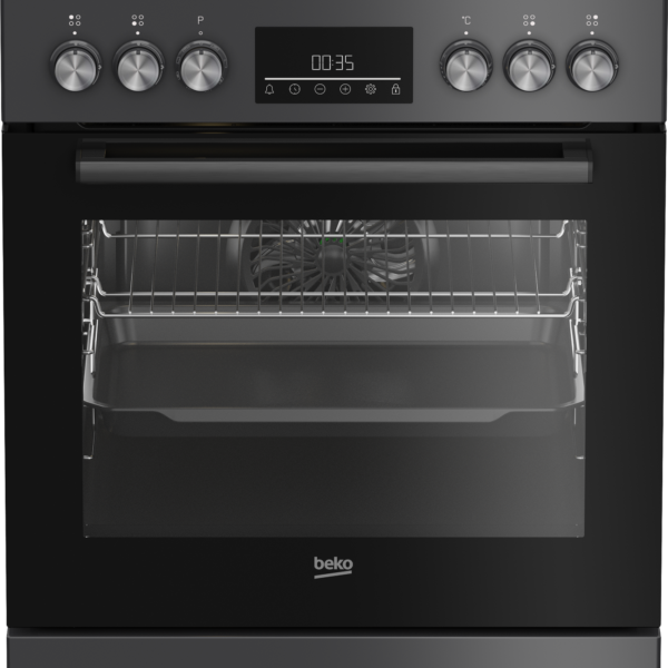 BEKO Cooker | FBM62330GADSN | Hob type Gas | Oven type Electric | Grey | Width 60 cm | Grilling | LED | Depth 60 cm | 72 L