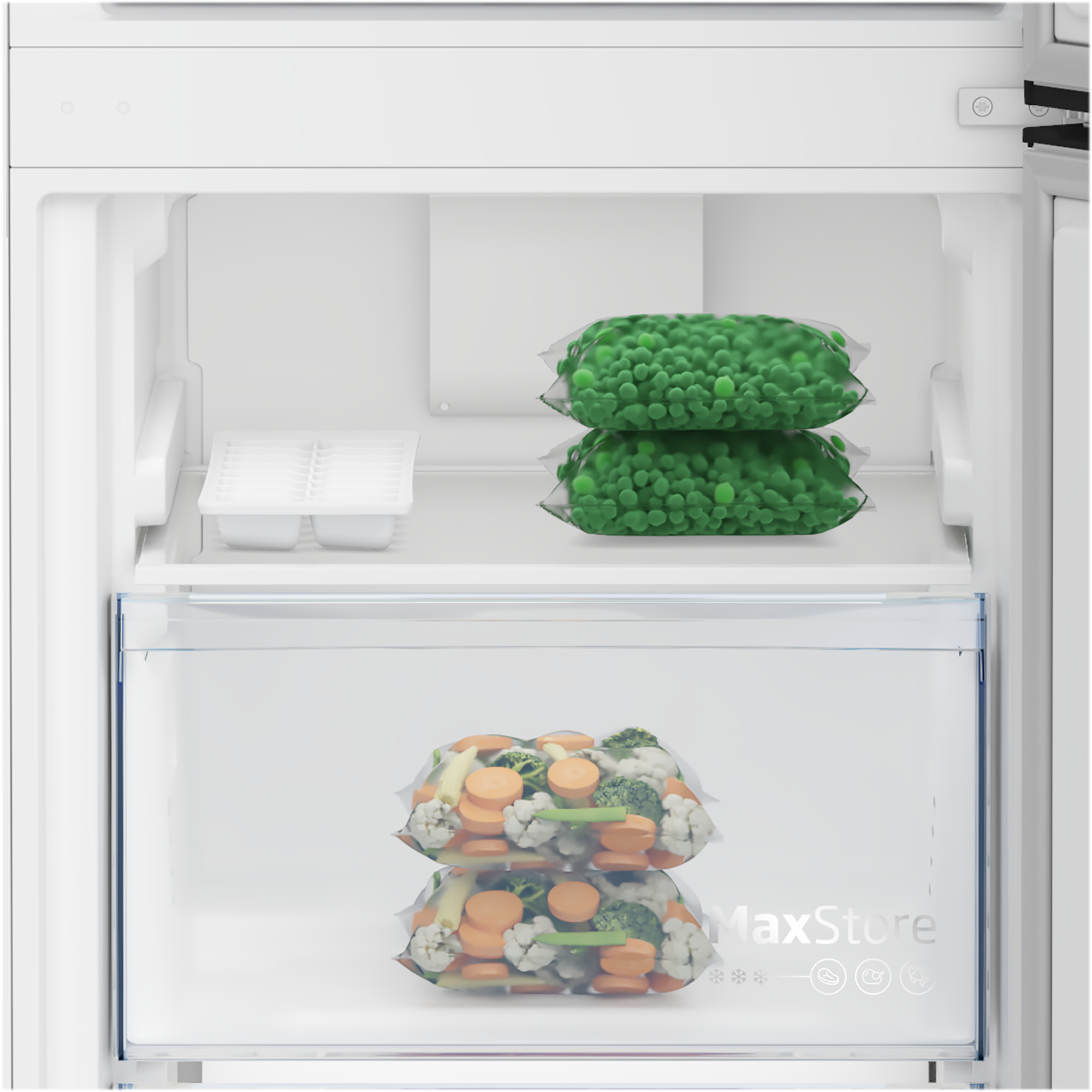 BEKO Refrigerator | B1RCNA364XB | Energy efficiency class E | Free standing | Combi | Height 186.5 cm | No Frost system | Fridge net capacity 210 L | Freezer net capacity 106 L | 37 dB | Grey - Image 9