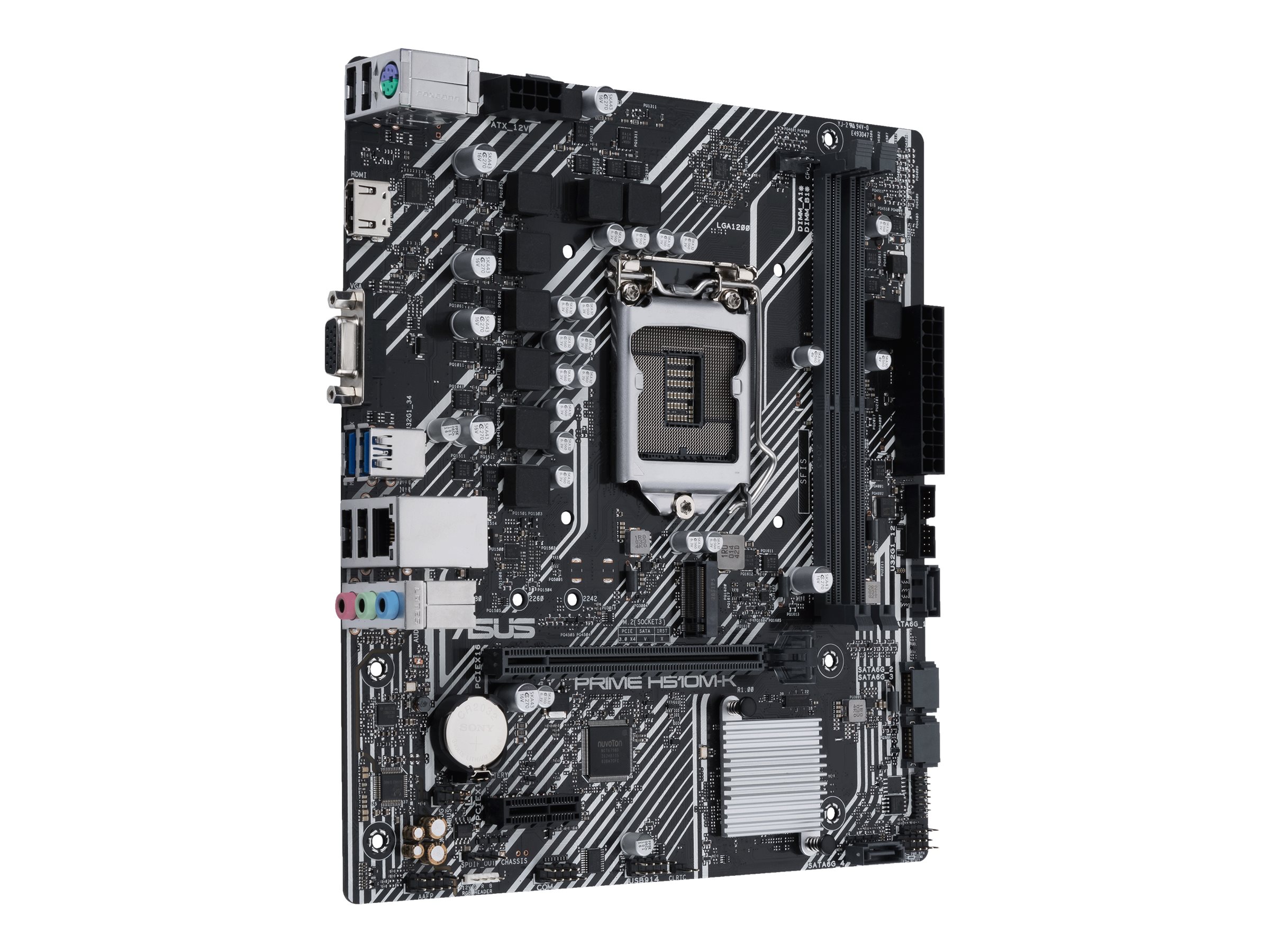 Asus | PRIME H510M-K | Processor family Intel | Processor socket LGA1200 | DDR4 | Memory slots 2 | Supported hard disk drive interfaces SATA, M.2 | Number of SATA connectors 4 | Chipset H510 | Micro ATX - Image 2
