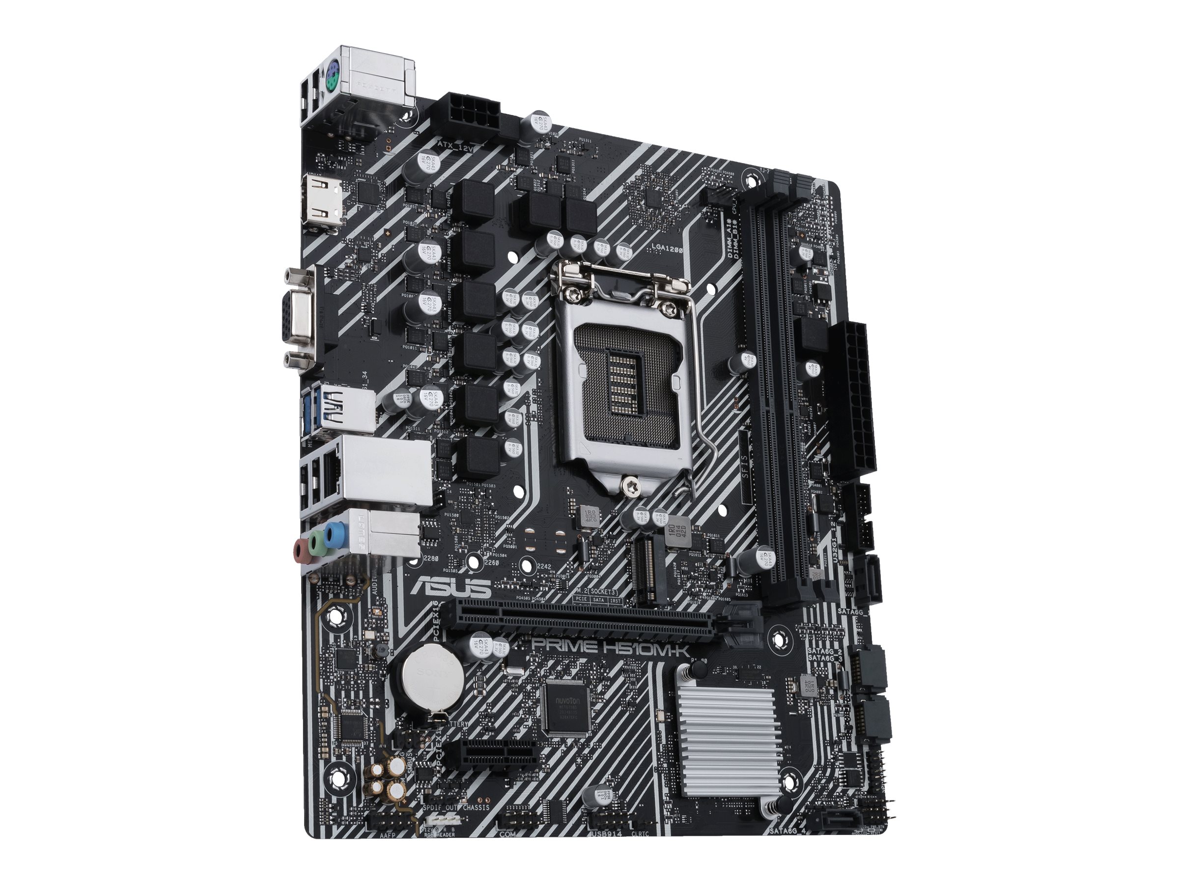 Asus | PRIME H510M-K | Processor family Intel | Processor socket LGA1200 | DDR4 | Memory slots 2 | Supported hard disk drive interfaces SATA, M.2 | Number of SATA connectors 4 | Chipset H510 | Micro ATX - Image 4