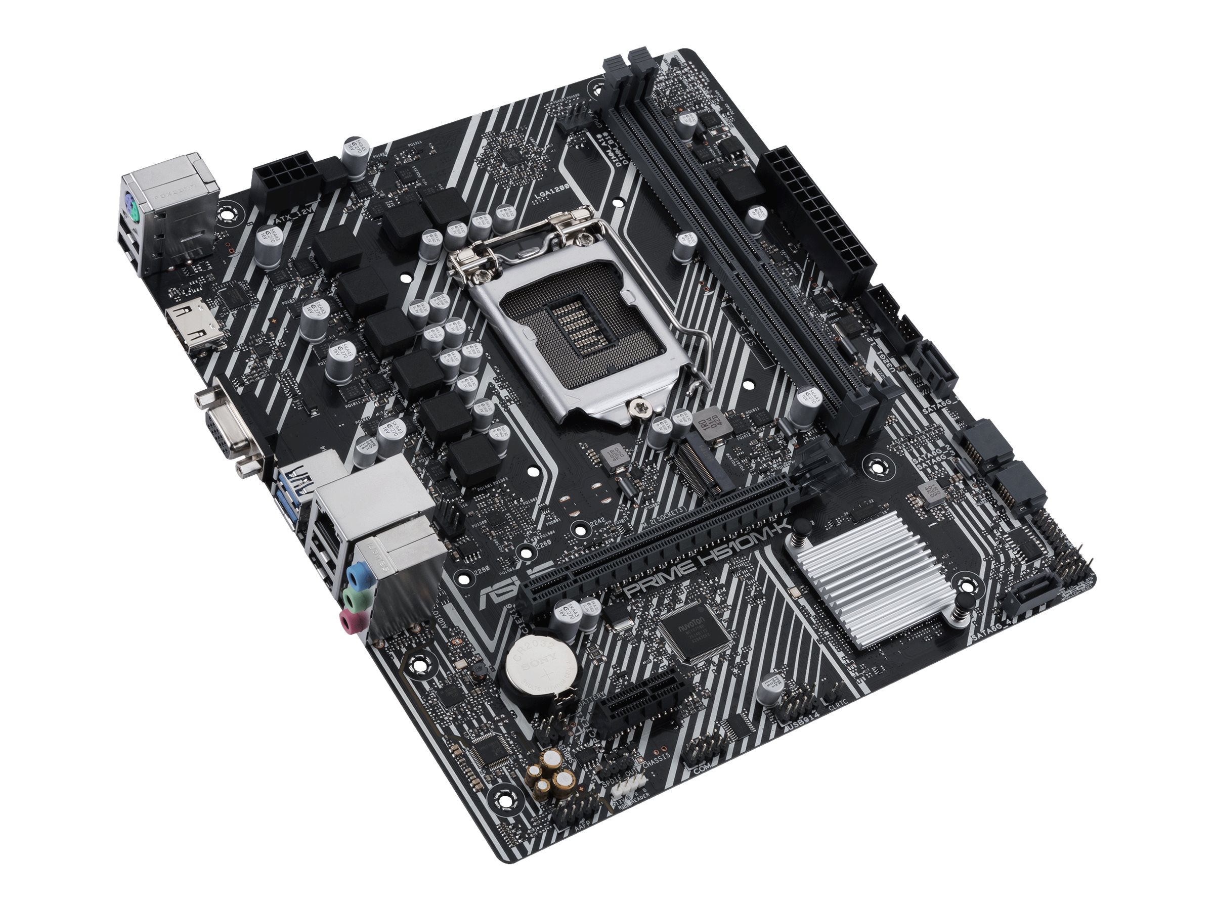 Asus | PRIME H510M-K | Processor family Intel | Processor socket LGA1200 | DDR4 | Memory slots 2 | Supported hard disk drive interfaces SATA, M.2 | Number of SATA connectors 4 | Chipset H510 | Micro ATX - Image 6