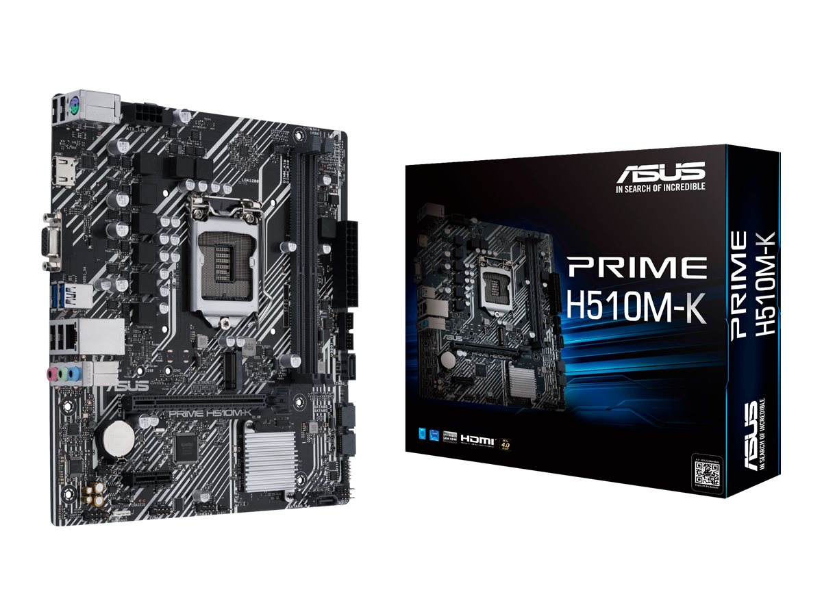 Asus | PRIME H510M-K | Processor family Intel | Processor socket LGA1200 | DDR4 | Memory slots 2 | Supported hard disk drive interfaces SATA, M.2 | Number of SATA connectors 4 | Chipset H510 | Micro ATX - Image 8