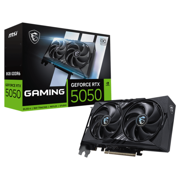 MSI GeForce RTX 5050 8G GAMING OC | NVIDIA | 8 GB | GeForce RTX 5050 | GDDR6 | HDMI ports quantity 1 | PCI Express Gen 5 x16 (uses x8)