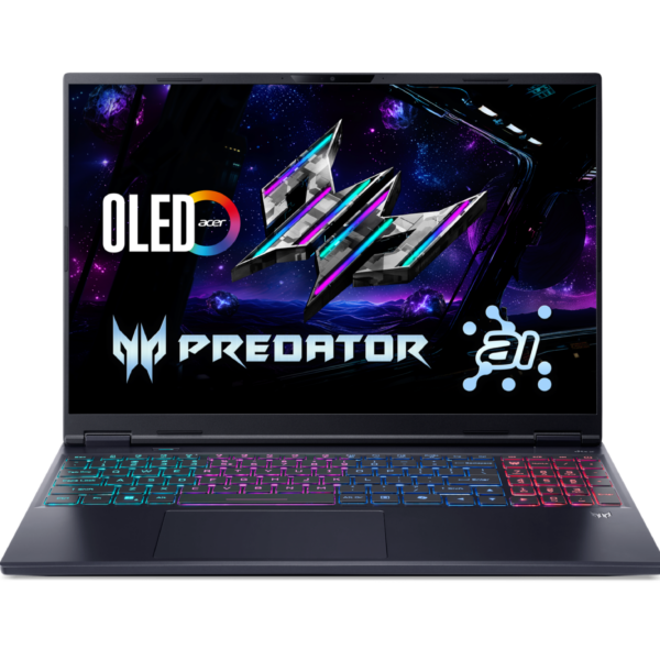 Acer | Predator Helios Neo 16S AI PHN16S-71-7556 | Abyssal Black | 16 " | OLED | WQXGA | 2560 x 1600 pixels | Intel Core U7 | 255HX | 16 GB | DDR5 | Solid-state drive capacity 1000 GB | NVIDIA GeForce RTX 5060 | GDDR7 | 8 GB | Windows 11 Home | 802.11ax | Bluetooth version 5.3 | Keyboard language US international | Keyboard backlit | Warranty 24 month(s)