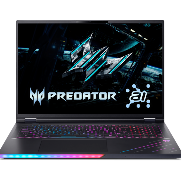 Acer | Predator Helios 18 AI PH18-73-97UF | Abyssal Black | 18 " | Mini LED | WQUXGA | 3840 x 2400 pixels | 120 Hz | Intel Core U9 | 275HX | 64 GB | DDR5 | Solid-state drive capacity 1000 GB | NVIDIA GeForce RTX 5090 | GDDR7 | 24 GB | Windows 11 Home | Bluetooth version 5.4 | Keyboard language US international | Keyboard backlit | Warranty 24 month(s)