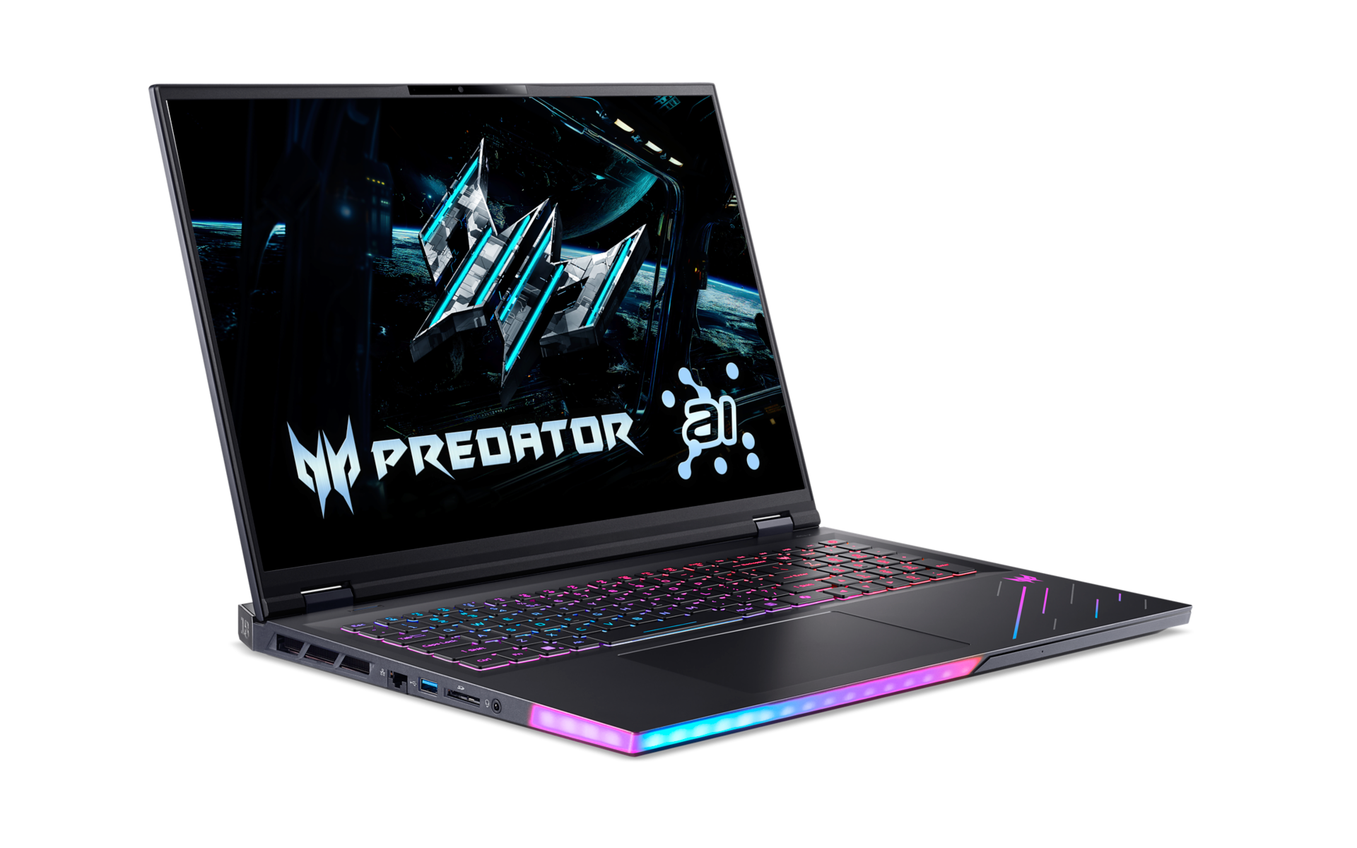Acer | Predator Helios 18 AI PH18-73-97UF | Abyssal Black | 18 " | Mini LED | WQUXGA | 3840 x 2400 pixels | 120 Hz | Intel Core U9 | 275HX | 64 GB | DDR5 | Solid-state drive capacity 1000 GB | NVIDIA GeForce RTX 5090 | GDDR7 | 24 GB | Windows 11 Home | Bluetooth version 5.4 | Keyboard language US international | Keyboard backlit | Warranty 24 month(s) - Image 3
