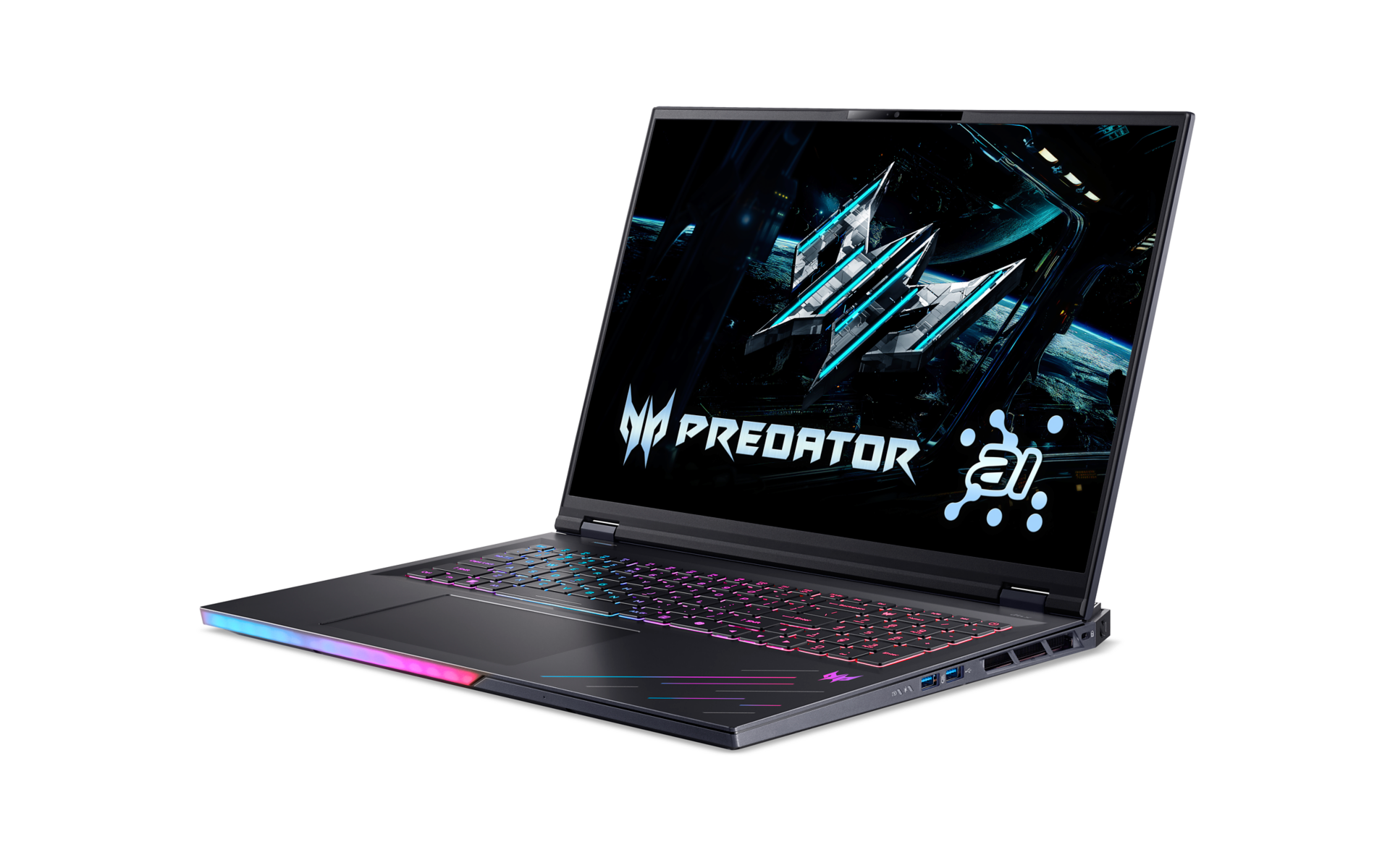 Acer | Predator Helios 18 AI PH18-73-97WE | Abyssal Black | 18 " | IPS | WQUXGA | 3840 x 2400 pixels | Intel Core U9 | 275HX | 128 GB | DDR5 | Solid-state drive capacity 2000 GB | NVIDIA GeForce RTX 5090 | GDDR7 | 24 GB | Windows 11 Pro | Bluetooth version 5.4 | Keyboard language US international | Keyboard backlit | Warranty 24 month(s) - Image 5