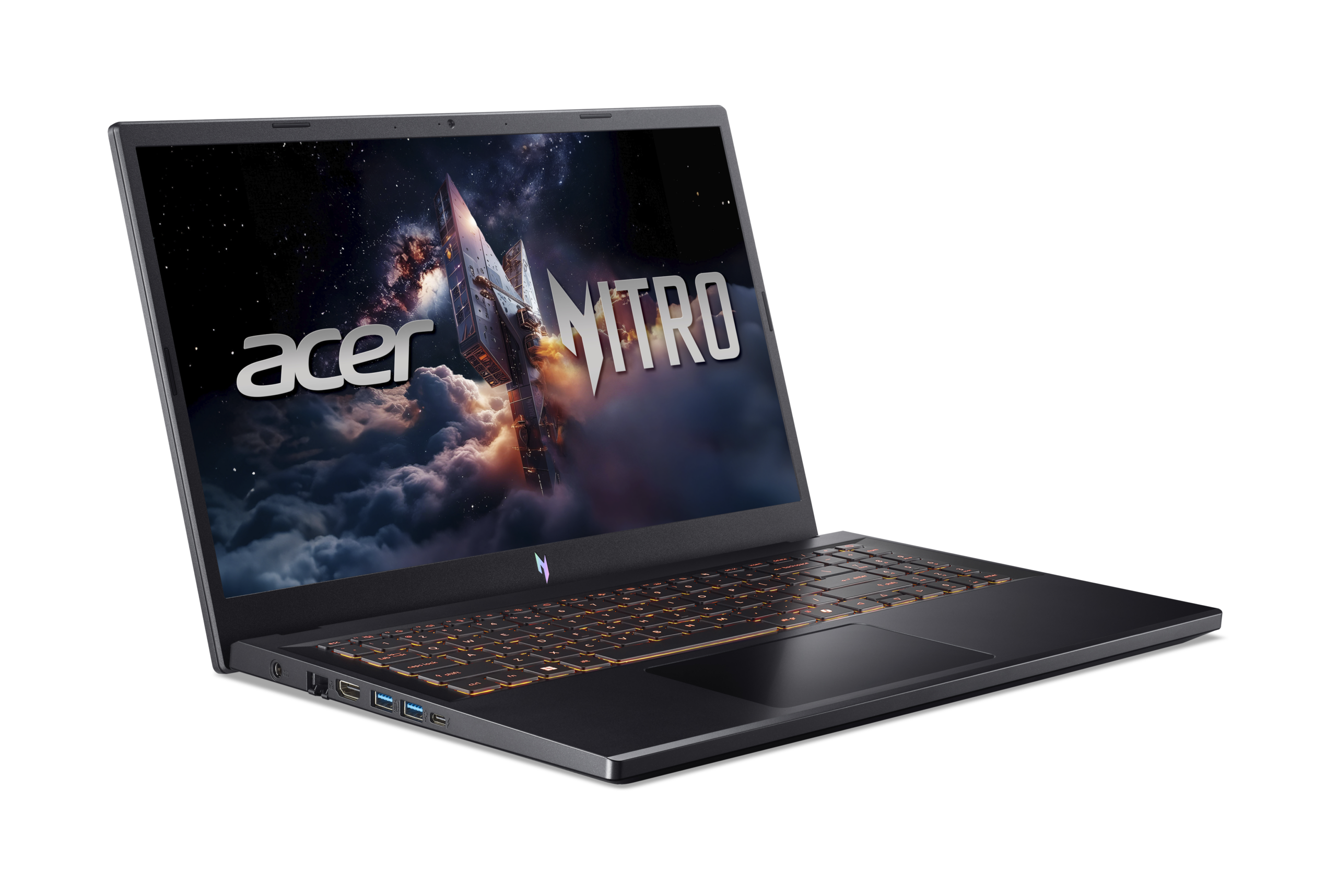 Acer | Nitro V 15 ANV15-52-592S | Obsidian Black | 15.6 " | IPS | FHD | 1920 x 1080 pixels | Intel Core i5 | i5-13420H | 16 GB | DDR4 | Solid-state drive capacity 512 GB | NVIDIA GeForce RTX 5050 | GDDR7 | 8 GB | Windows 11 Home | Bluetooth version 5.2 | Keyboard language US international | Keyboard backlit | Warranty 24 month(s) - Image 3