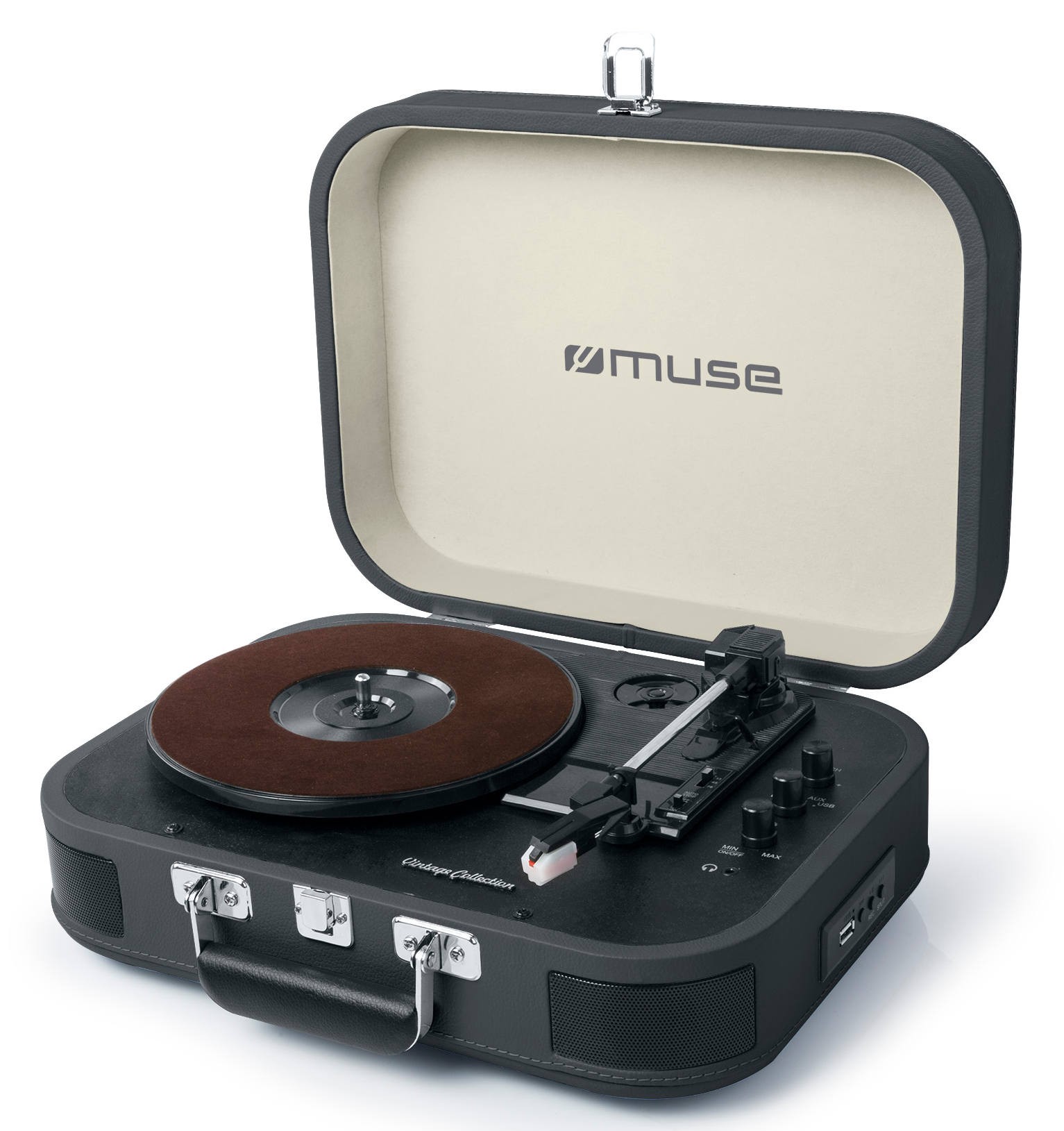Muse | Turntable Stereo System | MT-201 DG | USB port | AUX in - Image 3