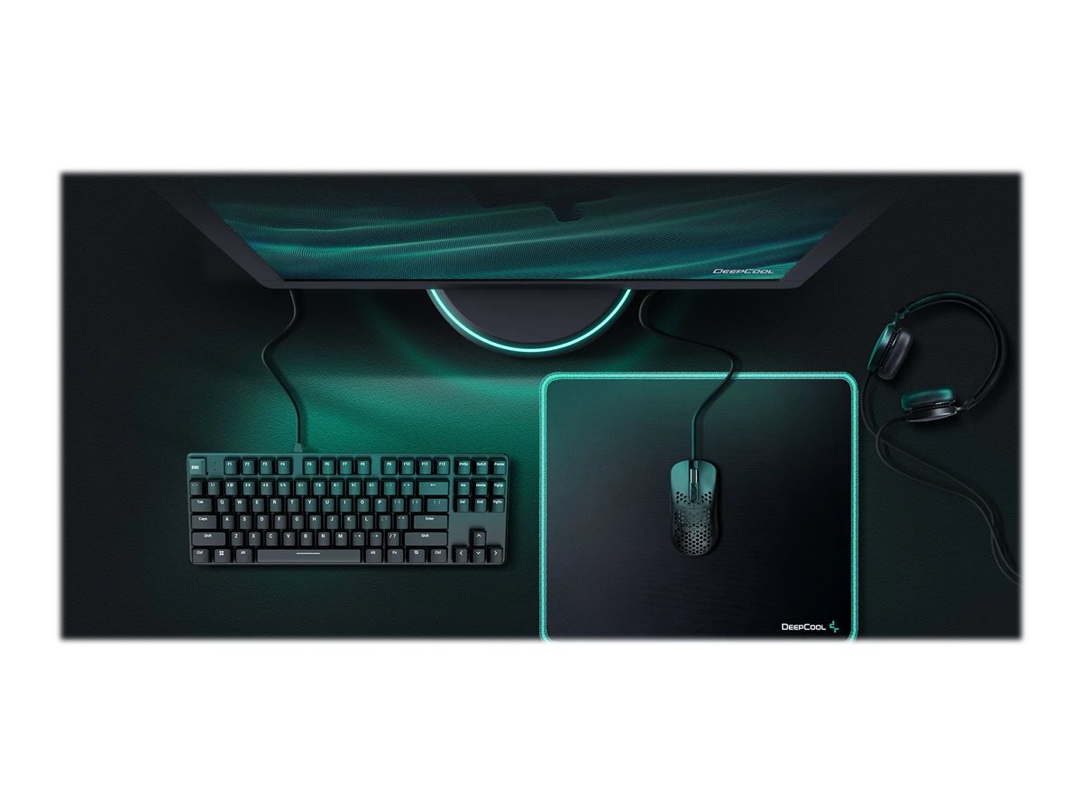 Deepcool | PREMIUM CLOTH GAMING MOUSE PAD | GM810 | Black surface, DeepCool green edge - Image 18