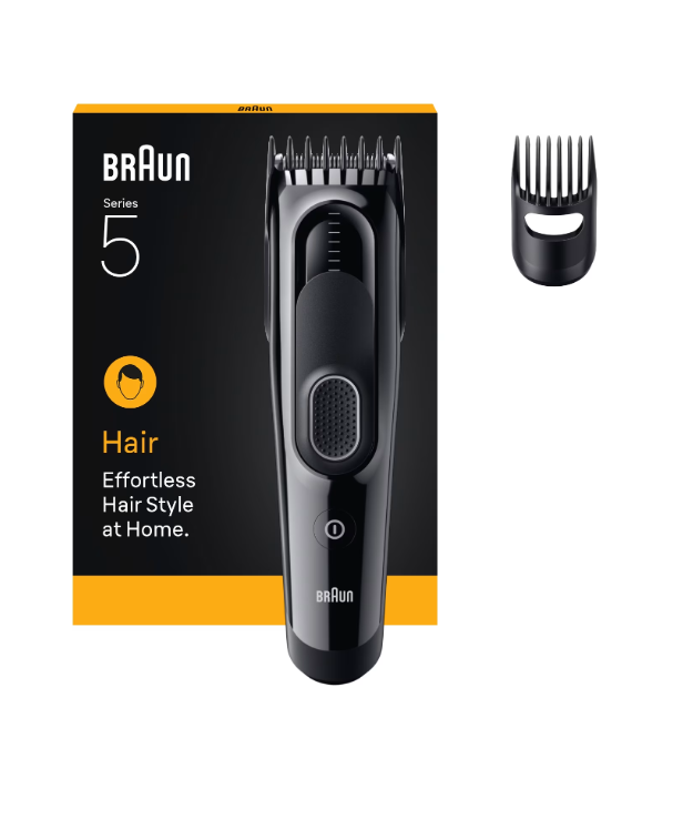 Braun Hair Clipper | HC5510 Series 5 | Cordless | Number of length steps 9 | Black