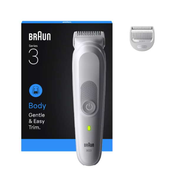Braun Body Groomer | Series 3 BG3500 | Cordless | Lght Grey