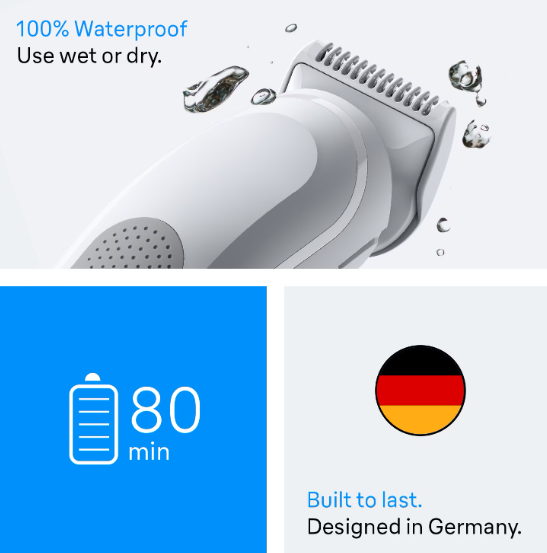 Braun Body Groomer | Series 3 BG3500 | Cordless | Lght Grey - Image 5