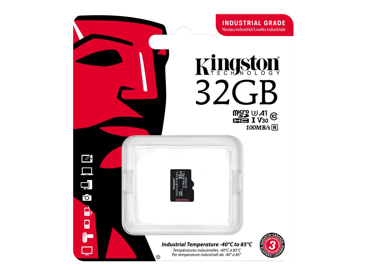 Kingston | UHS-I | 32 GB | microSDHC/SDXC Industrial Card | Flash memory class Class 10, UHS-I, U3, V30, A1 - Image 6
